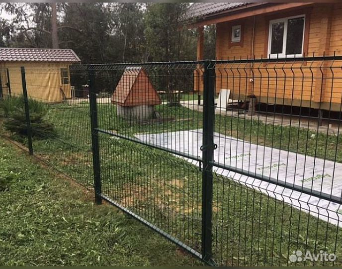 Забор сетка 3д