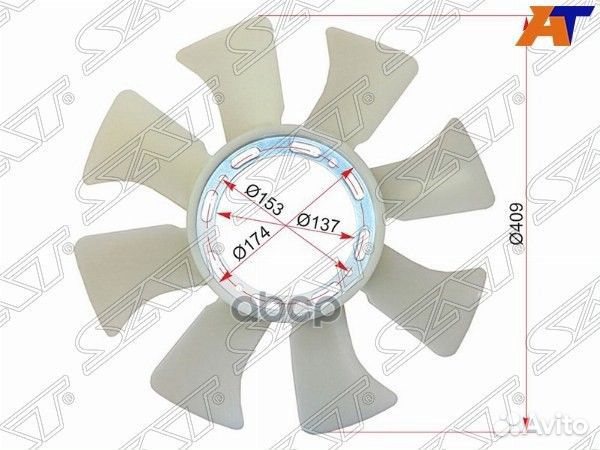 Крыльчатка вентилятора mazda titan 88-95 slxaha