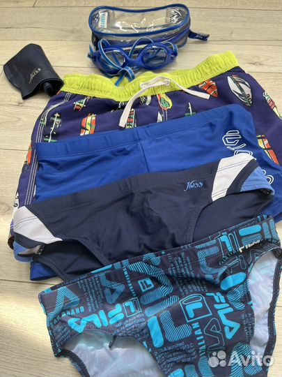 Купальные плавки, очки, шапочка доя мальчика