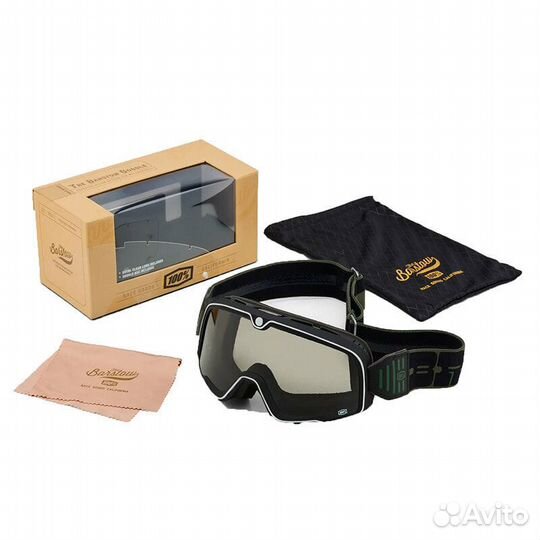 100% Barstow Kalmus Goggle Black Черный