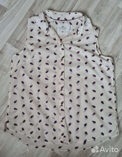 Рубашка блузка H&M, хлопок