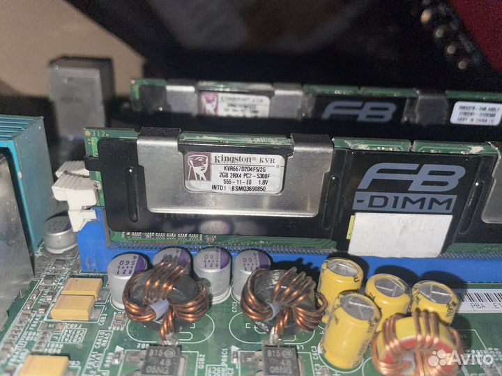 Intel s5000vsa Серверная материнская плата