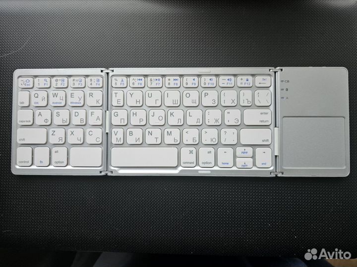 Клавиатура bluetooth B033 с тачпадом русская new