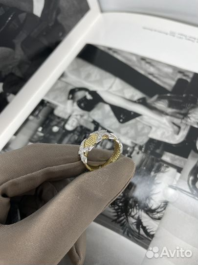 Золотое кольцо tiffany