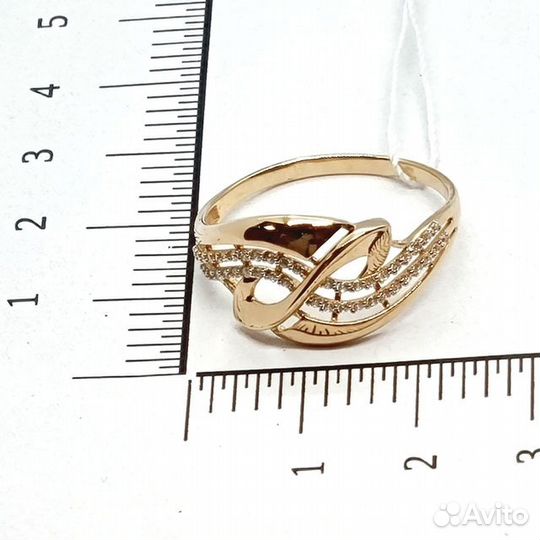Золотое кольцо с камнем 22р