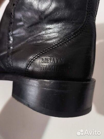 Женские кожаные демисезонные ботинки оксфорд челси