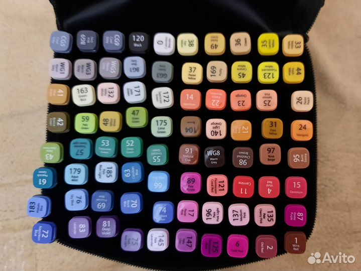 Спиртовые маркеры Deli 80 цветов