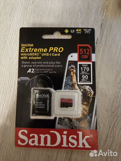 Карта памяти SanDisk Extreme Pro 512