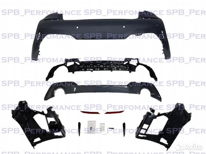 BMW G20 бампер задний M Performance без диффузора