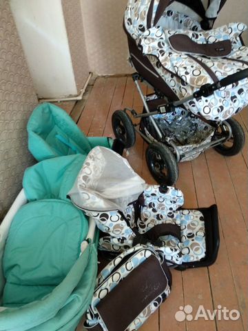 Коляска adamex 2 в 1, два к-та одно шасси