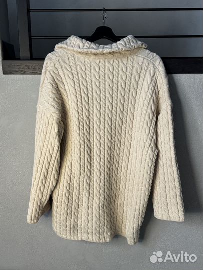 Джемпер длинный кремовый H&M xs