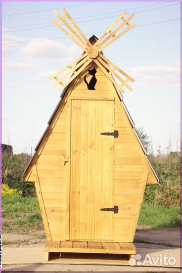 Дачный туалет с кошкой щуа 473
