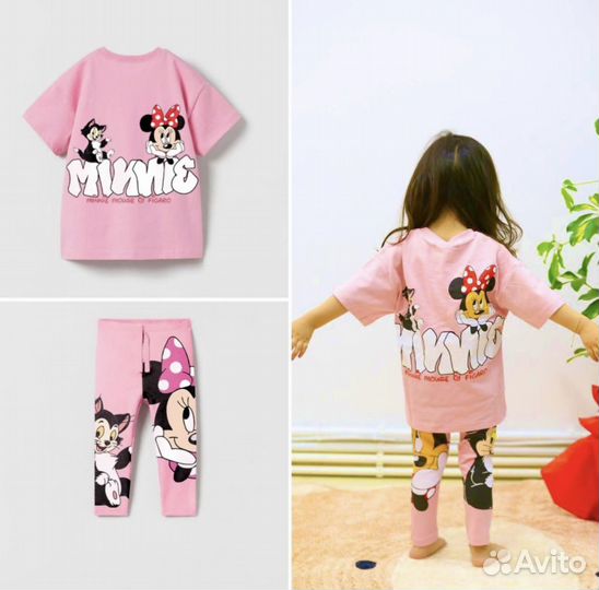 Футболка и лосины для девочки zara