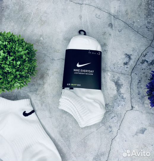 Носки NIke No Show белые оригинал