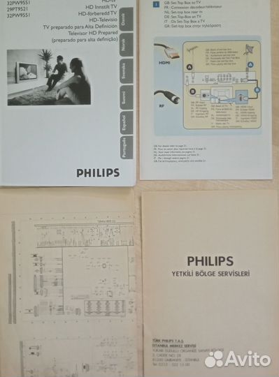 Телевизор Philips 32 дюйма 81 см PW9551 цветной