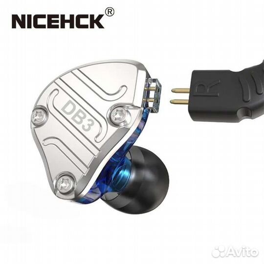 Трехдрайверные Hi-Fi наушники Nicehck DB3(2DD+1BA)