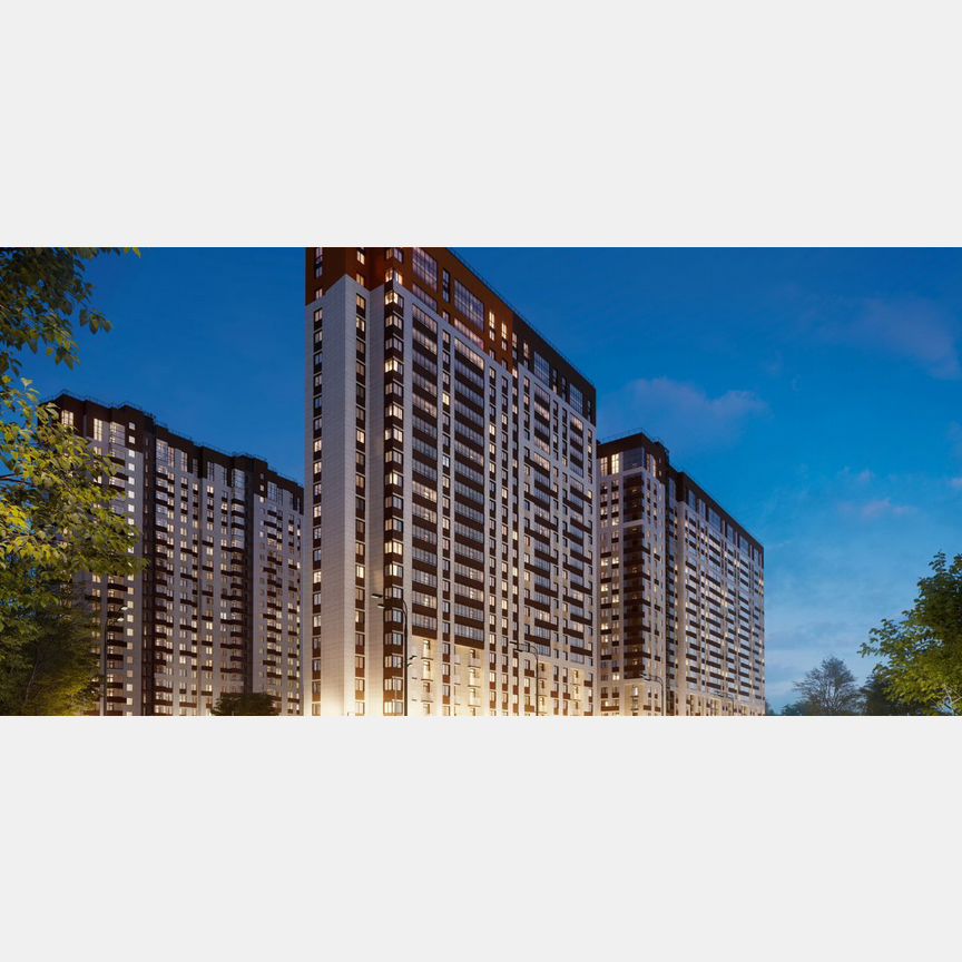 2-к. квартира, 41,1 м², 2/22 эт.