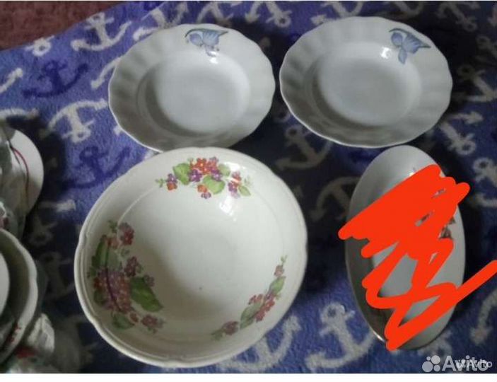 Посуда СССР разная. Салатницы