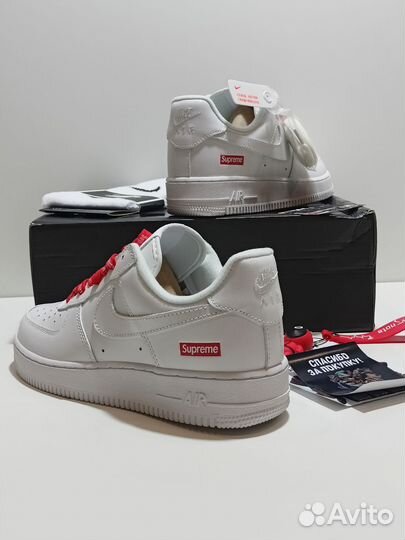 Кроссовки Nike Air Force 1 Low x Supreme White