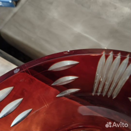 Ваза для фруктов на ножке СССР