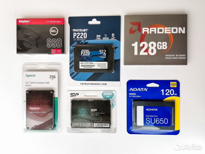 SSD 128 GB, 256 GB, 512 GB, 1 TB Новые