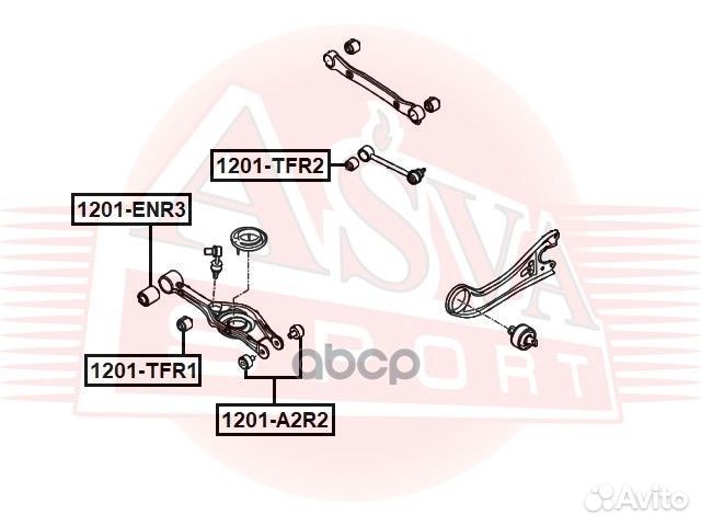 Сайлентблок 1201-A2R2 asva