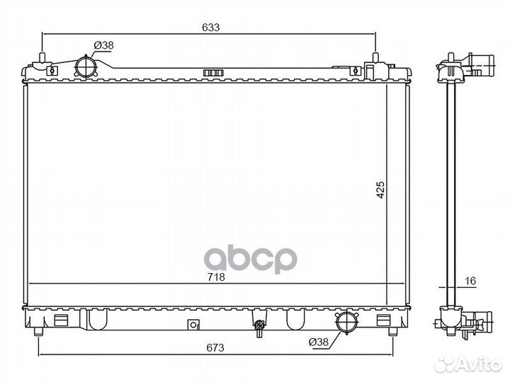 Радиатор Toyota Crown 12-18 / Lexus GS 11-20 / GS
