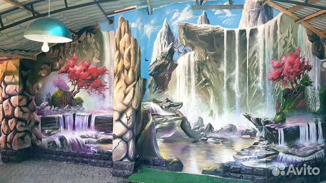 Роспись стен в Геленджике. Граффити объявление продам