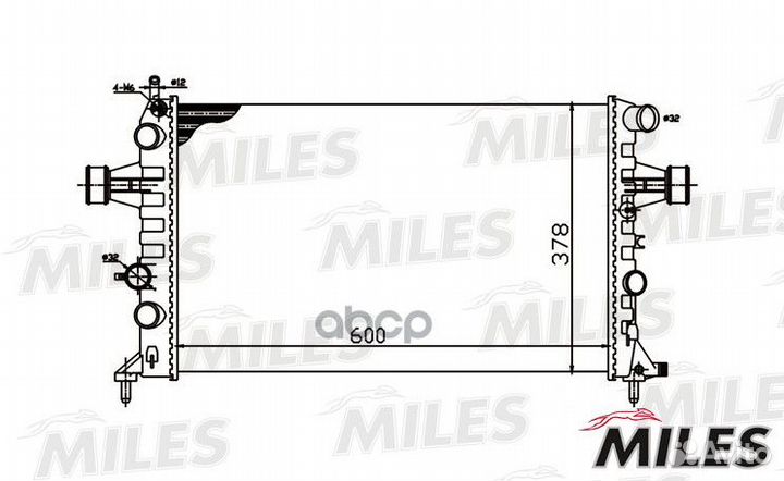 Радиатор (механическая сборка) opel astra G