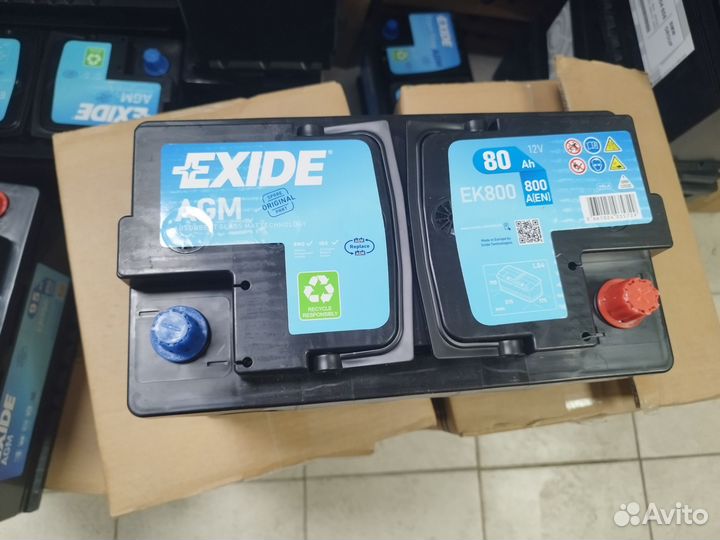 Аккумулятор exide EK800 80 Aч