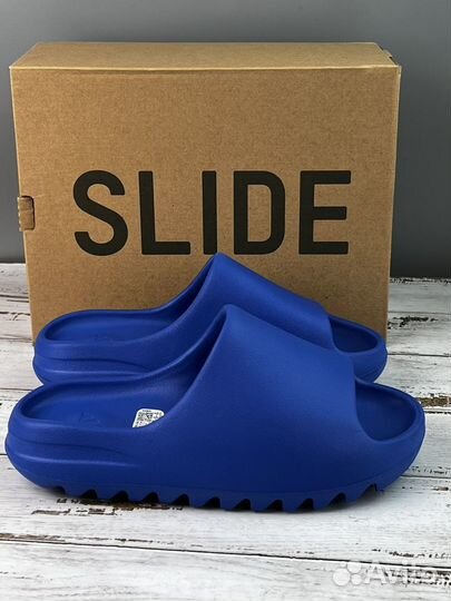 Тапки adidas yeezy slide Azure