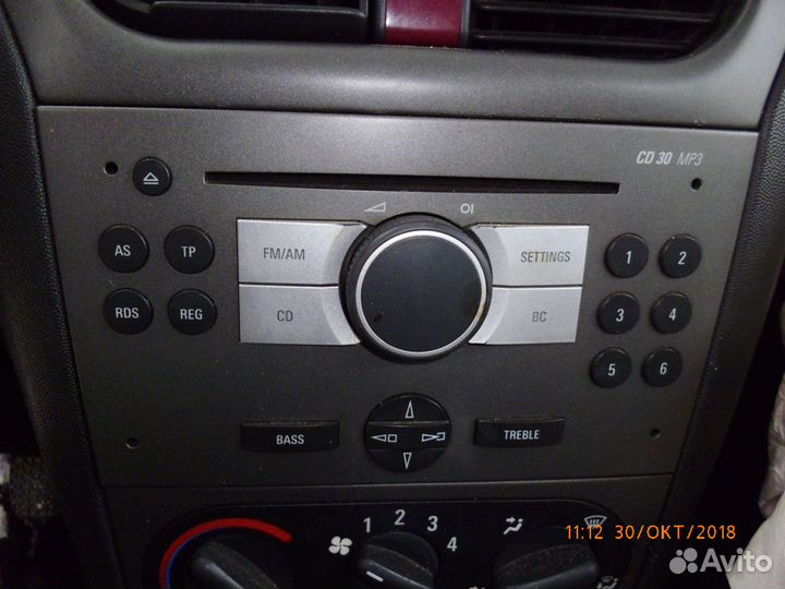 Магнитола штатная Опель Корса С
