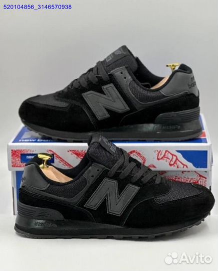 Кроссовки New Balance 574 Black (Арт.98672)