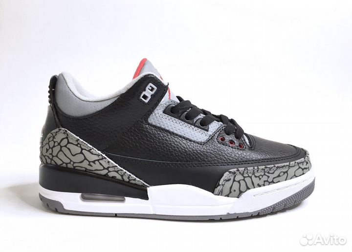 Кроссовки Air Jordan 3 black cement