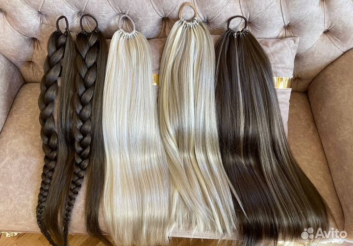 Хвост на резинке /накладной хвост /шиньен