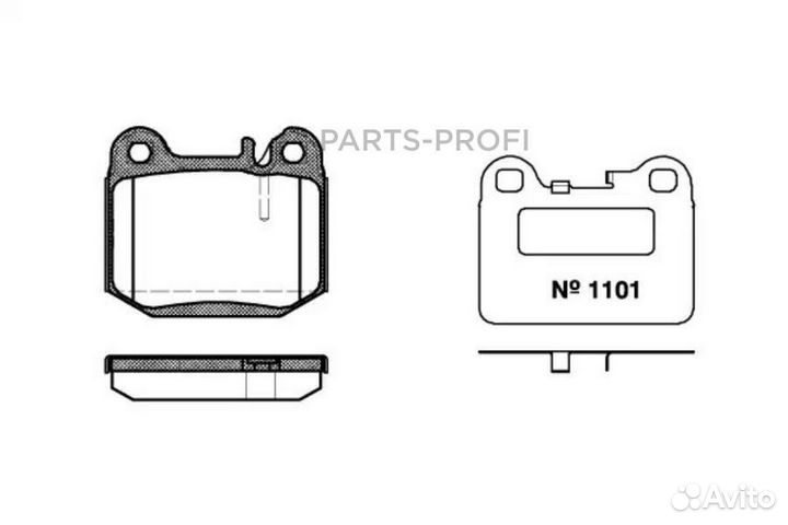 Remsa 001440 23157/16.0mm/Торм.колодки задн. MB W163/55AMG 3.5-5.5/4.0CDi 98