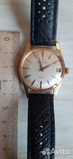 Часы zenith captain 18 карат золото