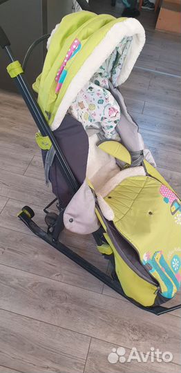 Детские санки коляска бу