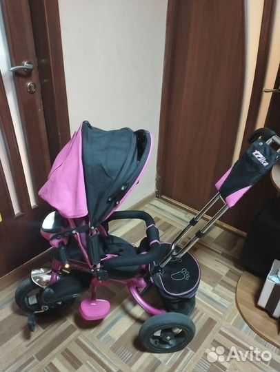 Детский велосипед трехколесный с ручкой