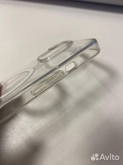 Чехол Apple iPhone 14 ProMax Прозрачный MagSafe