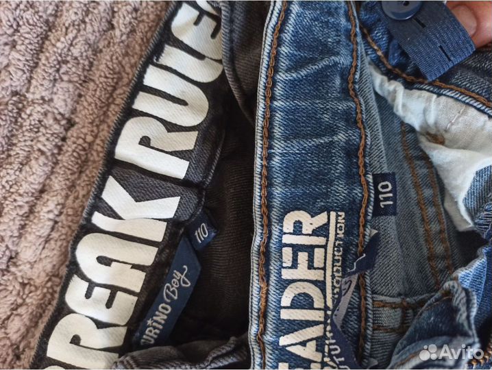 Одежда для мальчика р.110 джинсы, джемпер