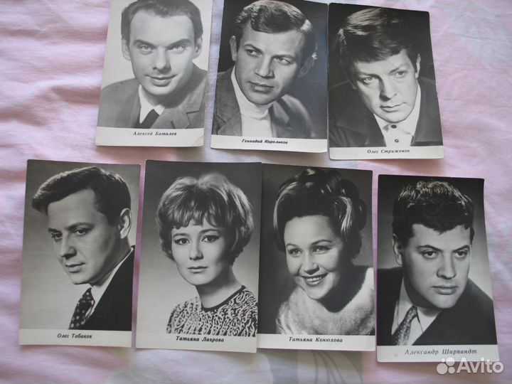 Открытки актеры советского и зарубеж. кино