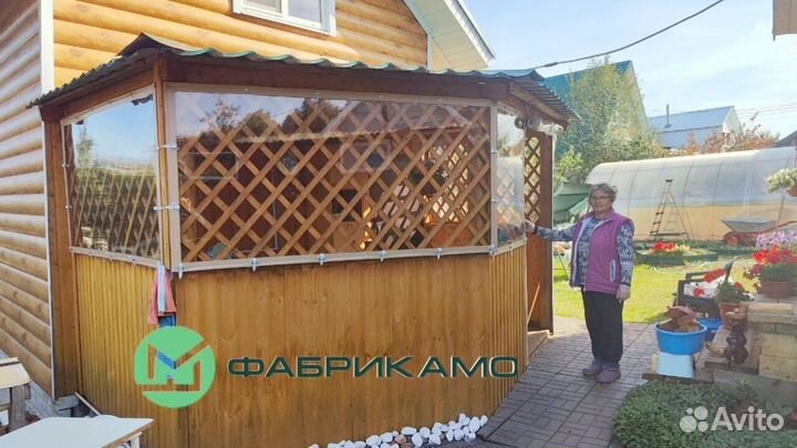 Мягкие окна для террасы веранды беседки