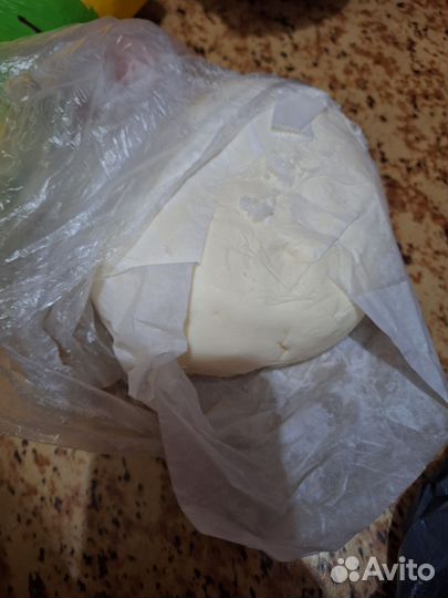 Домашний творог, масло и яйца