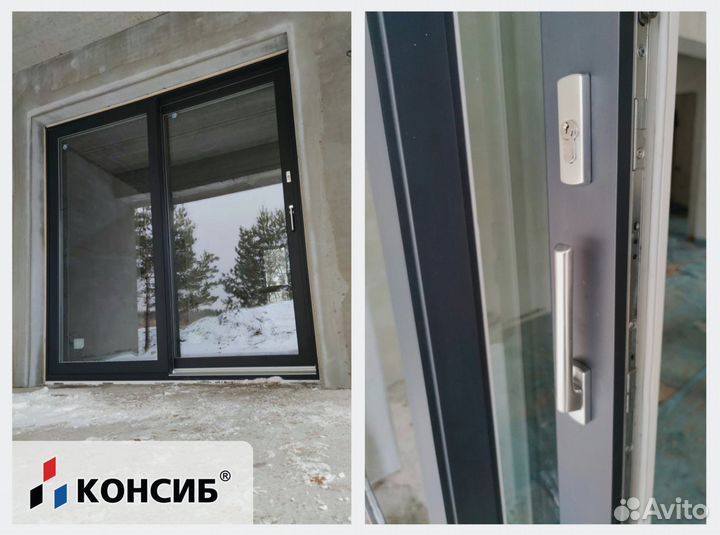 Алюминиевые двери, холодный / теплый профиль