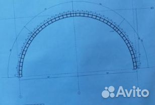 Фермы для арочного ангара 12х6