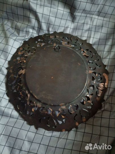 Декоративная настенная тарелка. Медь. Египет