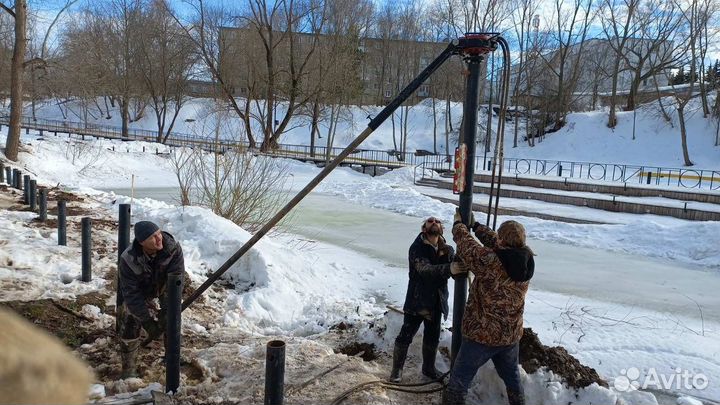 Закрутка свай, Гидравлический сваекрут в аренду