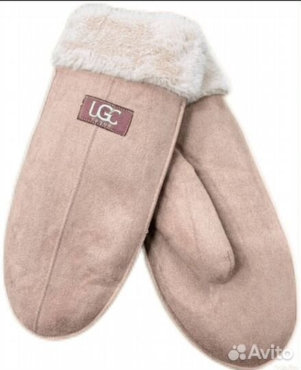 Варежки UGG замшевые