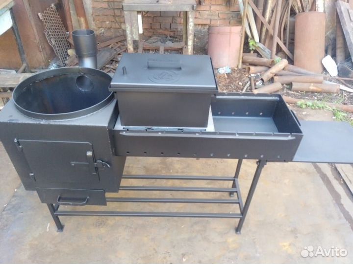 Мангал - казан + решетка гриль